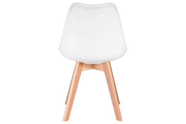 Набор 4 шт Стул обеденный DOBRIN JERRY SOFT, ножки светлый бук, цвет сиденья белый (W-02)-5