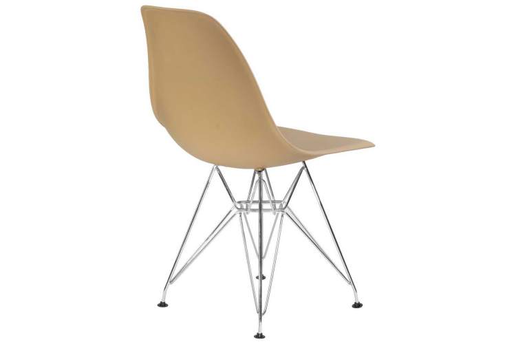 Стул обеденный DOBRIN DSR, ножки хром, цвет бежевый (GR-03)-3