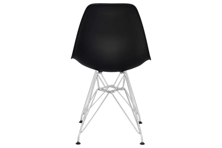 Набор 4 шт Стул обеденный DOBRIN DSR, ножки хром, цвет чёрный (B-03)-5