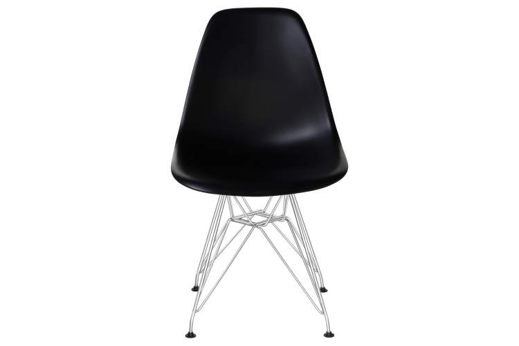 Набор 4 шт Стул обеденный DOBRIN DSR, ножки хром, цвет чёрный (B-03)-6