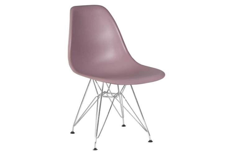 Стул обеденный DOBRIN DSR, ножки хром, цвет сиреневый (P-04)