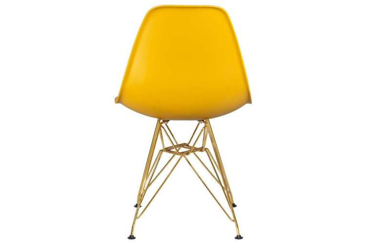 Стул обеденный DOBRIN DSR, ножки золотые, цвет горчичный (Y-03)-4