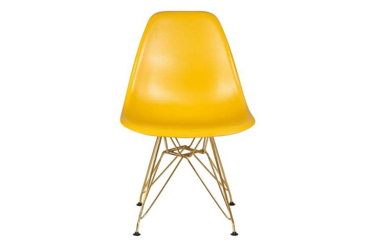 Стул обеденный DOBRIN DSR, ножки золотые, цвет горчичный (Y-03)-5