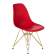 Набор 4 шт Стул обеденный DOBRIN DSR, ножки золотые, цвет красный (R-02)