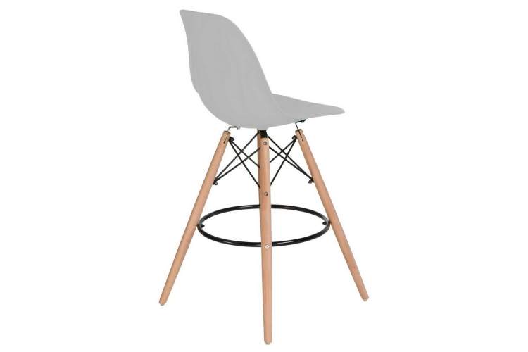 Стул барный DOBRIN DSW BAR, ножки светлый бук, цвет сиденья светло-серый (GR-01)-3