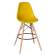 Набор 2 шт Стул барный DOBRIN DSW BAR, ножки светлый бук, цвет сиденья жёлтый (Y-01)