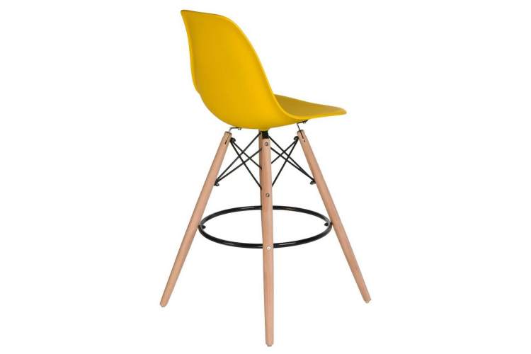 Стул барный DOBRIN DSW BAR, ножки светлый бук, цвет сиденья жёлтый (Y-01)-3