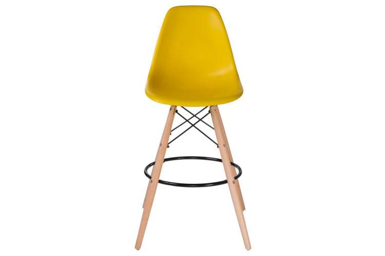 Стул барный DOBRIN DSW BAR, ножки светлый бук, цвет сиденья жёлтый (Y-01)-5