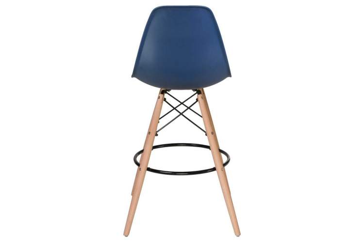 Стул барный DOBRIN DSW BAR, ножки светлый бук, цвет тёмно-синий (BE-12)-4