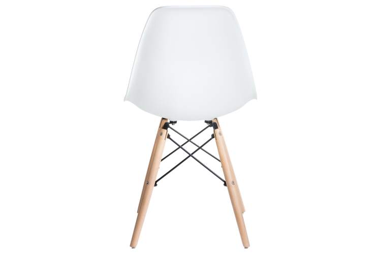 Набор 4 шт Стул обеденный DOBRIN DSW, ножки светлый бук, цвет белый (W-02)-5