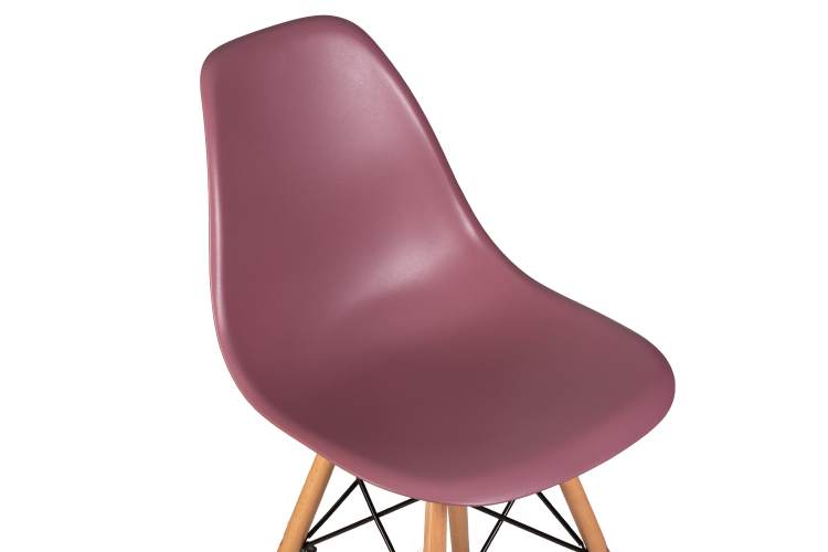 Набор 4 шт Стул обеденный DOBRIN DSW, ножки светлый бук, цвет пыльная роза (NX-P-11)-7