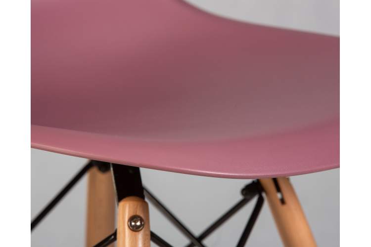 Набор 4 шт Стул обеденный DOBRIN DSW, ножки светлый бук, цвет пыльная роза (NX-P-11)-8