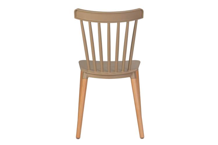 Набор 4 шт Стул обеденный DOBRIN THEO, ножки светлый бук, цвет бежевый (GR-03)-5