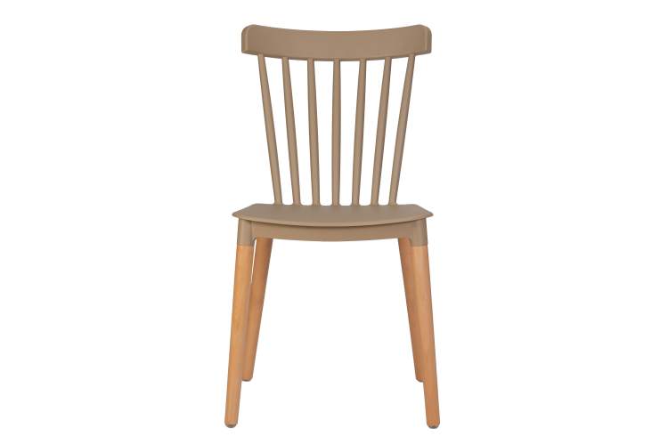 Набор 4 шт Стул обеденный DOBRIN THEO, ножки светлый бук, цвет бежевый (GR-03)-6