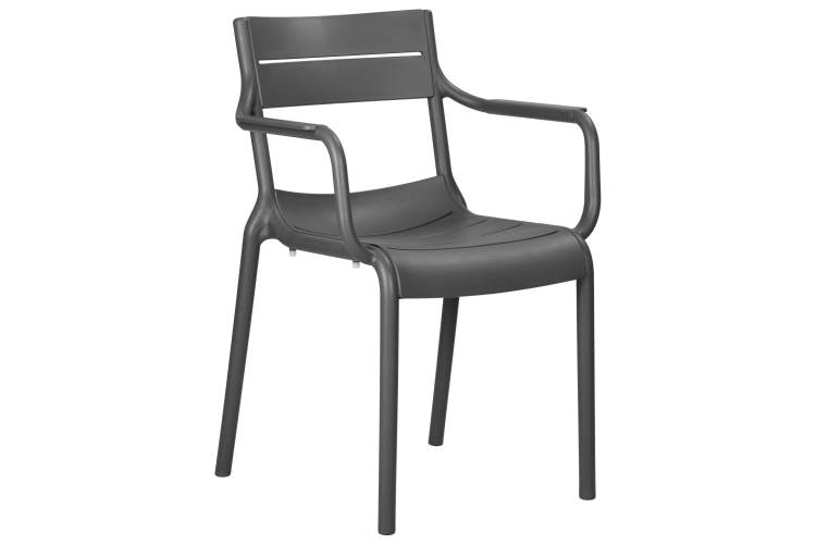 Стул обеденный DOBRIN TIM ARM, темно-серый (GR-04)