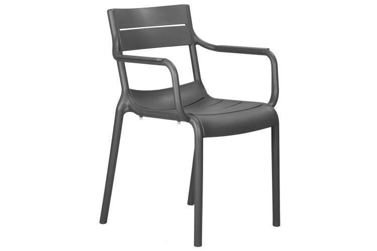 Стул обеденный DOBRIN TIM ARM, темно-серый (GR-04)-1