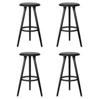 Набор 4 шт Стул барный DOBRIN ROYCE BLACK, чёрный (B-03)