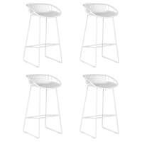 Набор 4 шт Стул барный DOBRIN FRANK, белый