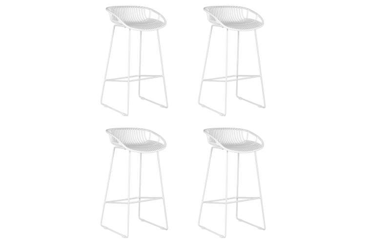 Набор 4 шт Стул барный DOBRIN FRANK, белый