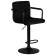 Стул барный DOBRIN KRUGER ARM BLACK, черный вельвет (LAR-E2041-52)