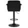 Стул барный DOBRIN KRUGER ARM BLACK, черный вельвет (LAR-E2041-52)