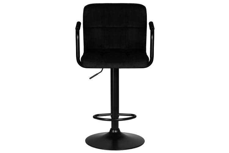 Стул барный DOBRIN KRUGER ARM BLACK, черный вельвет (LAR-E2041-52)-5