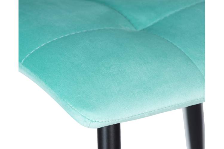 Набор 4 шт Стул обеденный DOBRIN CHILLY, Мятный Holland 50, основание черное-7