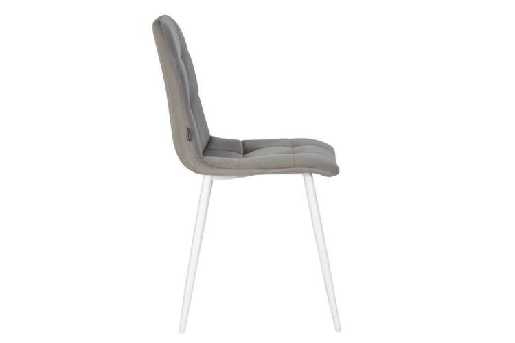 Стул обеденный DOBRIN CHILLY, Темно-серый Holland 18, основание белое-2