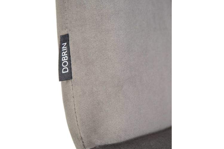 Стул обеденный DOBRIN CHILLY, Темно-серый Holland 18, основание белое-7