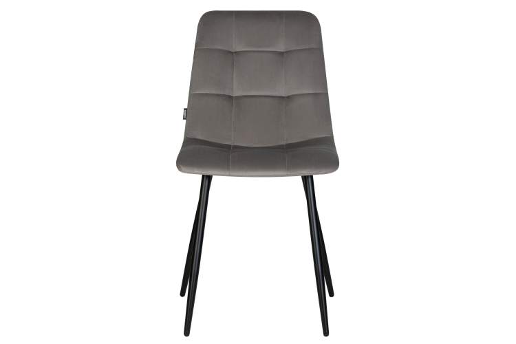 Набор 4 шт Стул обеденный DOBRIN CHILLY, Темно-серый Holland 18, основание черное-7