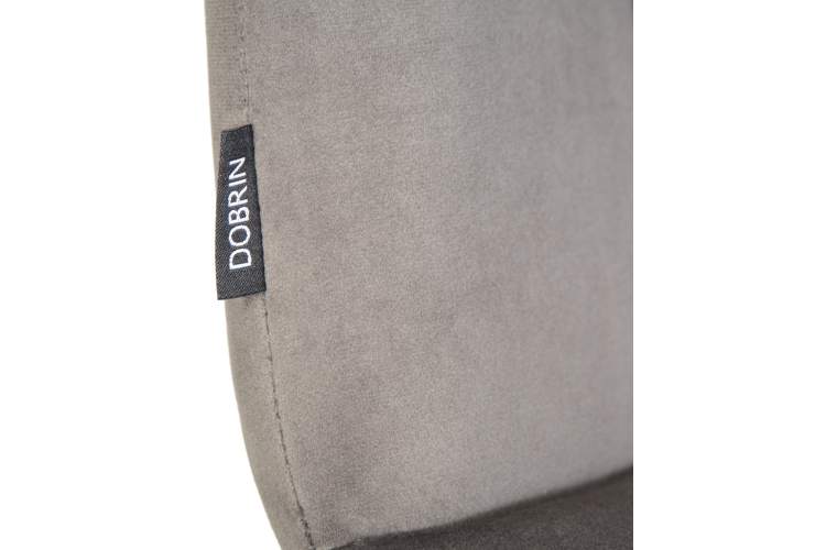 Набор 4 шт Стул обеденный DOBRIN CHILLY, Темно-серый Holland 18, основание черное-10