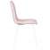 Набор 4 шт Стул обеденный DOBRIN CHILLY ROMBO, Розовый Simple 03, основание белый