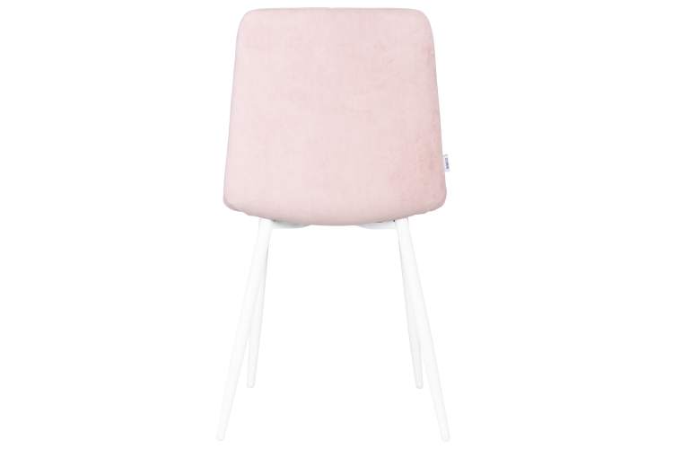 Набор 4 шт Стул обеденный DOBRIN CHILLY ROMBO, Розовый Simple 03, основание белый-5
