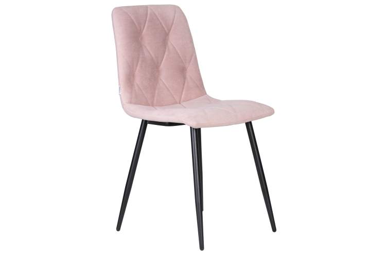 Набор 4 шт Стул обеденный DOBRIN CHILLY ROMBO, Розовый Simple 03, основание черное-2