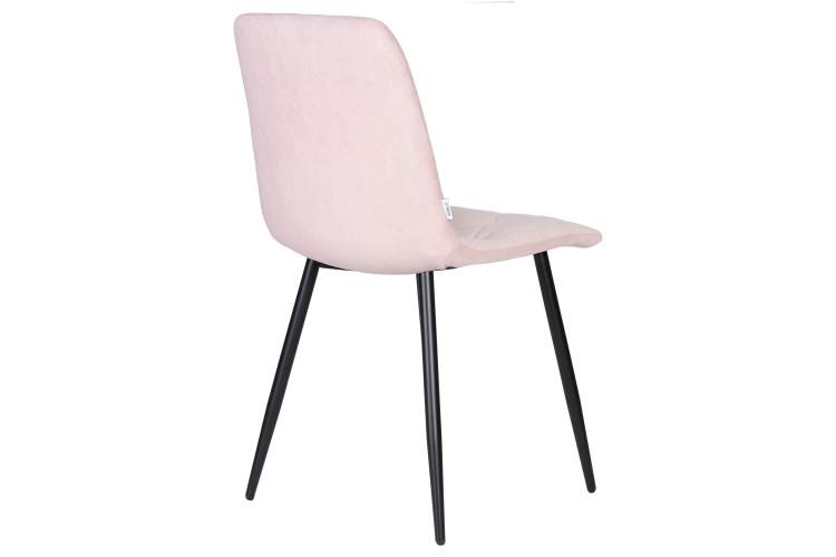 Набор 4 шт Стул обеденный DOBRIN CHILLY ROMBO, Розовый Simple 03, основание черное-4