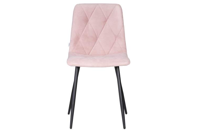 Набор 4 шт Стул обеденный DOBRIN CHILLY ROMBO, Розовый Simple 03, основание черное-6