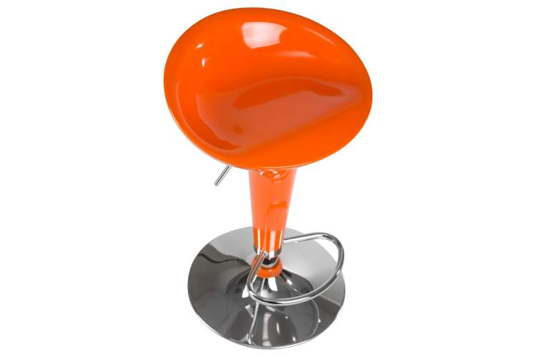 Набор 2 шт Стул барный DOBRIN BOMBA, оранжевый-7