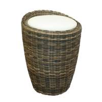 Табурет с местом для хранения LM-1100Rattan, кремовый Табурет с местом для хранения LM-1100Rattan, кремовый