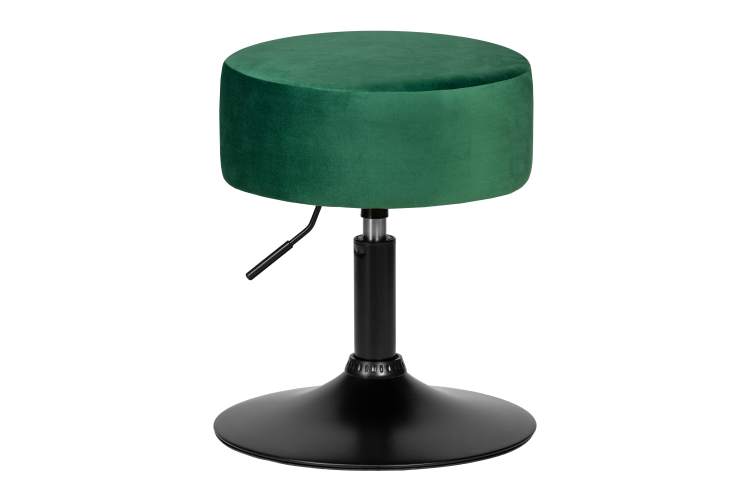 Пуф DOBRIN DANNY BLACK, зеленый велюр (MJ9-88)