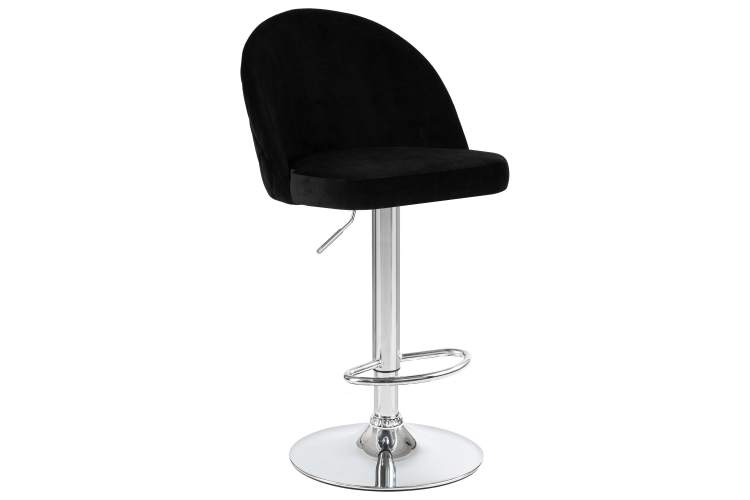 Набор 2 шт Стул барный DOBRIN MILANA, черный велюр (MJ9-101)-1