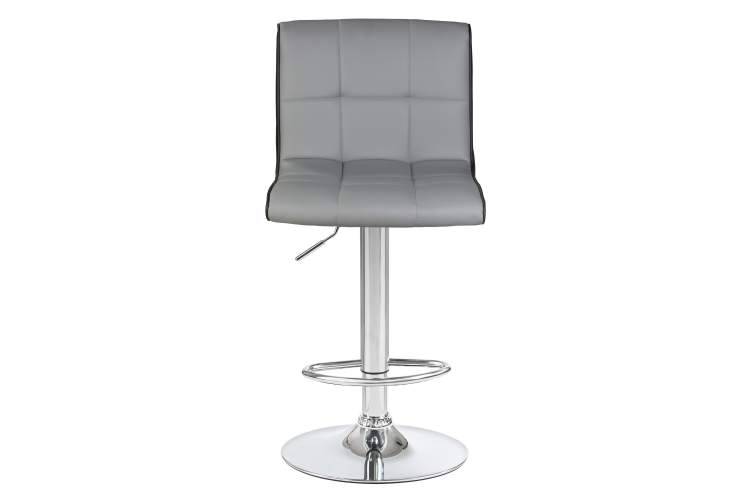 Набор 2 шт Стул барный DOBRIN CANDY, светло-серый-чёрный-5