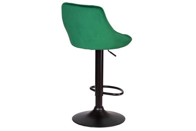Набор 2 шт Стул барный DOBRIN LOGAN BLACK, зеленый велюр (MJ9-88)-4