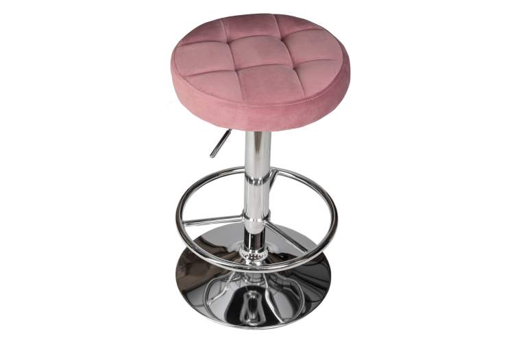 Набор 2 шт Табурет барный DOBRIN BRUNO, пудрово-розовый велюр (MJ9-32)-2