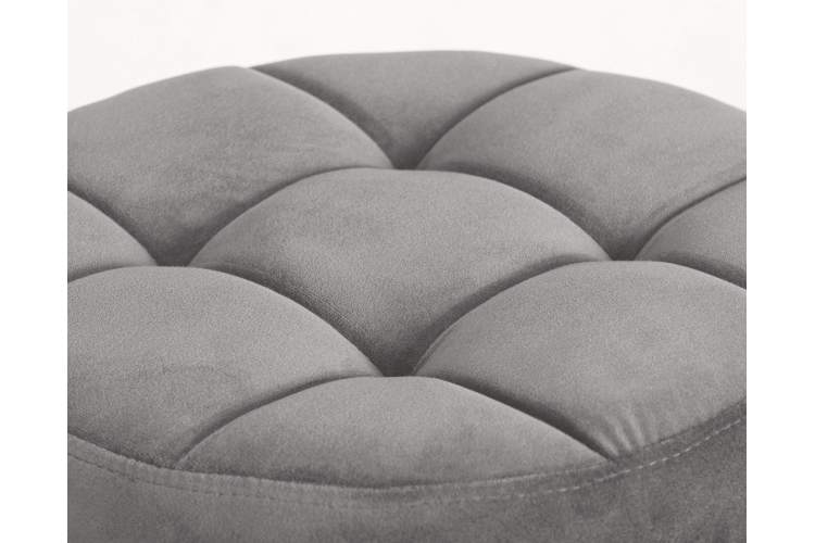 Набор 2 шт Табурет барный DOBRIN BRUNO BLACK, серый велюр (MJ9-75)-2