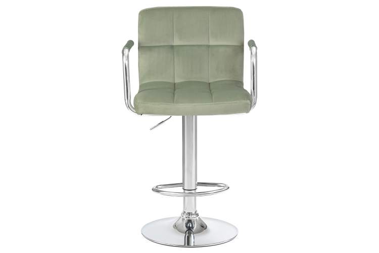 Набор 2 шт Стул барный DOBRIN KRUGER ARM, мятный велюр (MJ9-87)-6