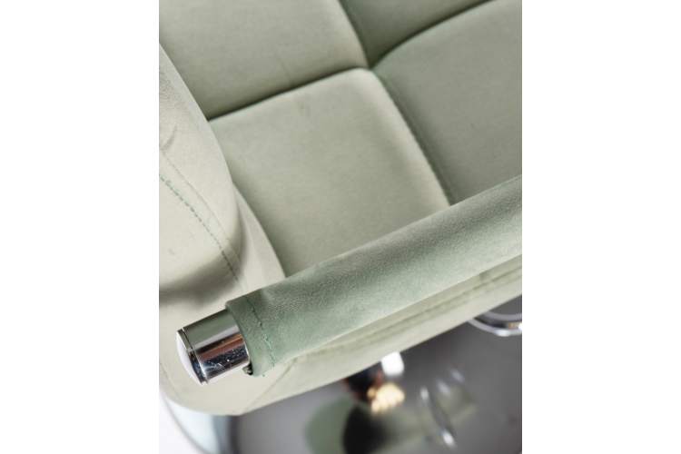 Набор 2 шт Стул барный DOBRIN KRUGER ARM, мятный велюр (MJ9-87)-8