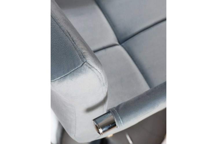 Стул барный DOBRIN KRUGER ARM, пудрово-голубой велюр (MJ9-74)-6