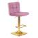 Набор 2 шт Стул барный DOBRIN GOLDIE, пудрово-сиреневый велюр (MJ9-52)