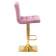 Набор 2 шт Стул барный DOBRIN GOLDIE, пудрово-сиреневый велюр (MJ9-52)