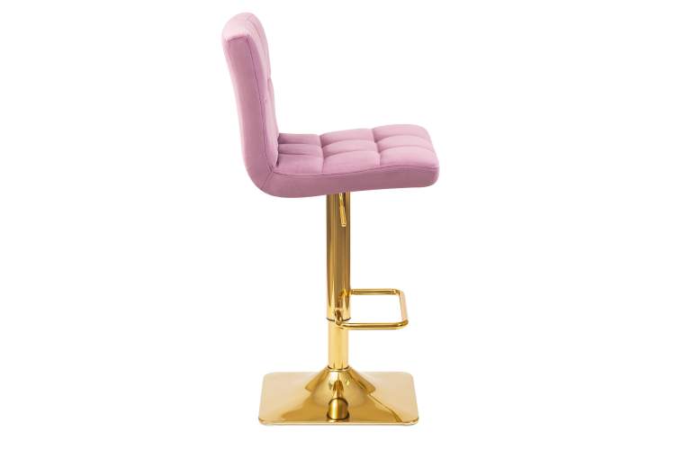 Набор 2 шт Стул барный DOBRIN GOLDIE, пудрово-сиреневый велюр (MJ9-52)-3